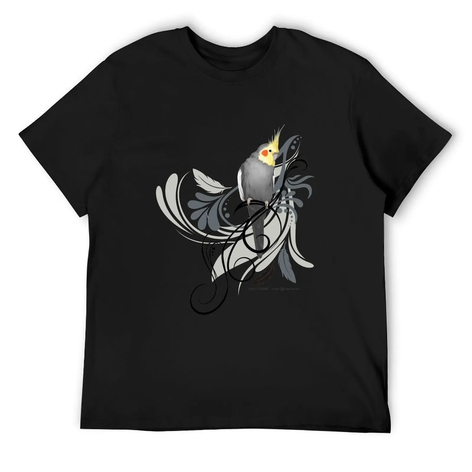 

Gray Cockatiel T-Shirt vintage graphic tee Aesthetic clothing football t shirt anime shirt plain black t shirts men