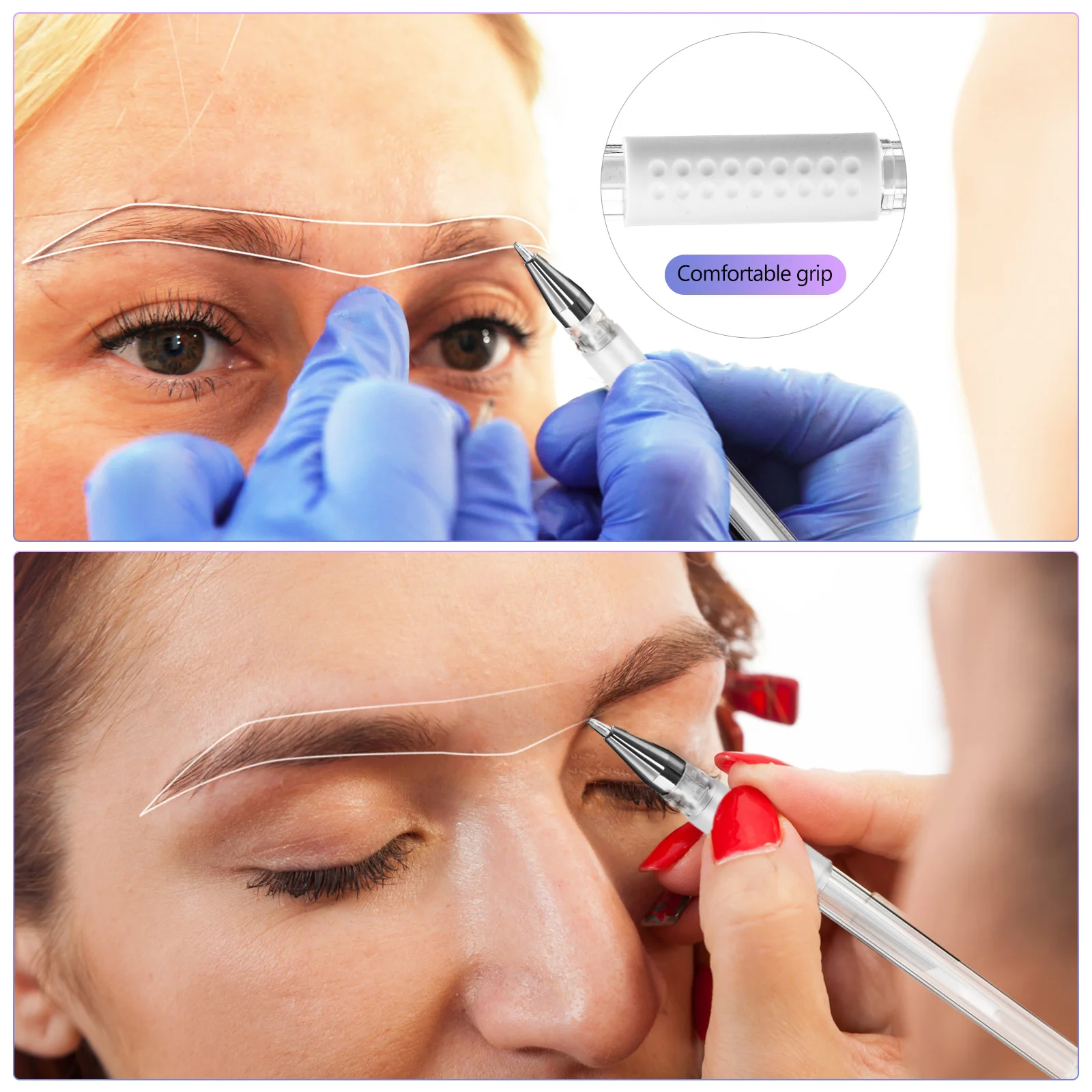 

3Pcs Tattoo Pens Brow Mapping Waterproof Precise Skin Position Marking Tattoo Supplies Brow Mapping Pen Skin Pen