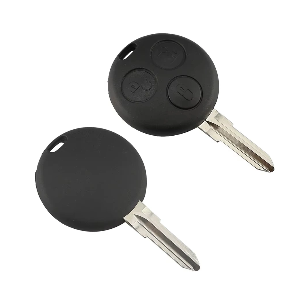 YIQIXIN 3 Button Remote Car Key Shell Cover Case For Benz Mercedes Smart Fortwo 450 Forfour 451 Roadster City Coupe Cabrio Blade