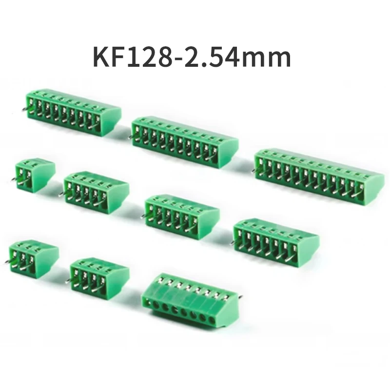 (10 Pieces) KF128 2.54 - 2P 3P 4P ~ 10P Connector Terminal Block 150V 6A 2.54mm