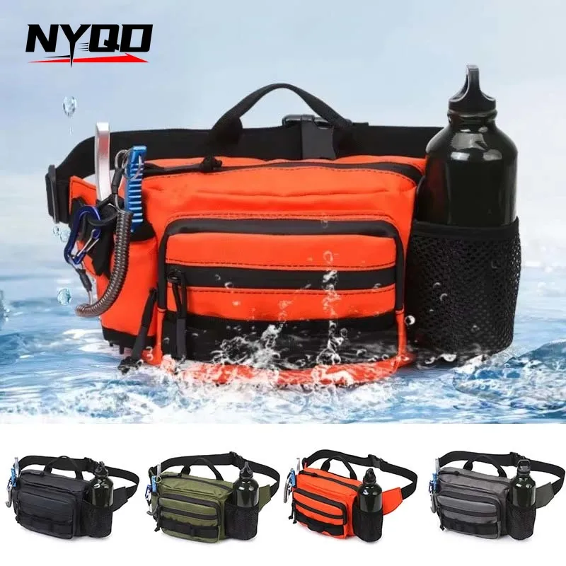 Large Capacity Outdoor Sports Hiking Climbing Waist Bag Fishing Lure Chest Bag Tactical Fanny Pack Versatile Cycling Backpack