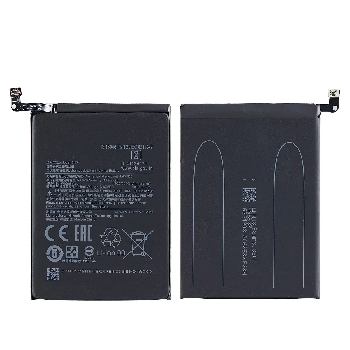 Brand New  BN54 5020mAh Battery For Xiaomi Redmi Note 9 5G version Redmi 10X 4G version Replacement Batteries +Tools