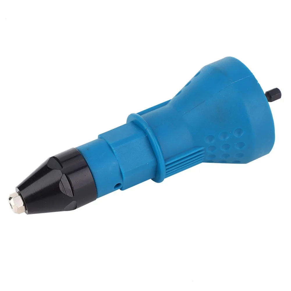 

Convertible Head Rivet Nut Gun Adapter Blue Color Power Machine Accessories Riveter Gun Adaptor Insert Nut Tool Kit