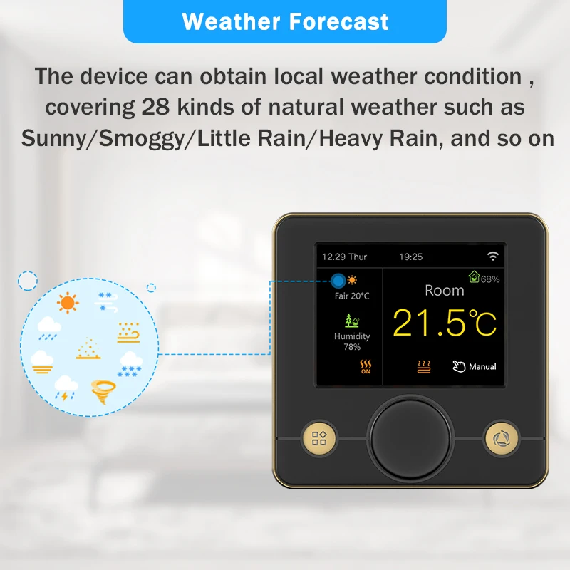 Tuya Smart Wifi Thermostat Electric Floor Heating Water Gas Boiler Termostato Digital Warm Underfloor Temperature Controller