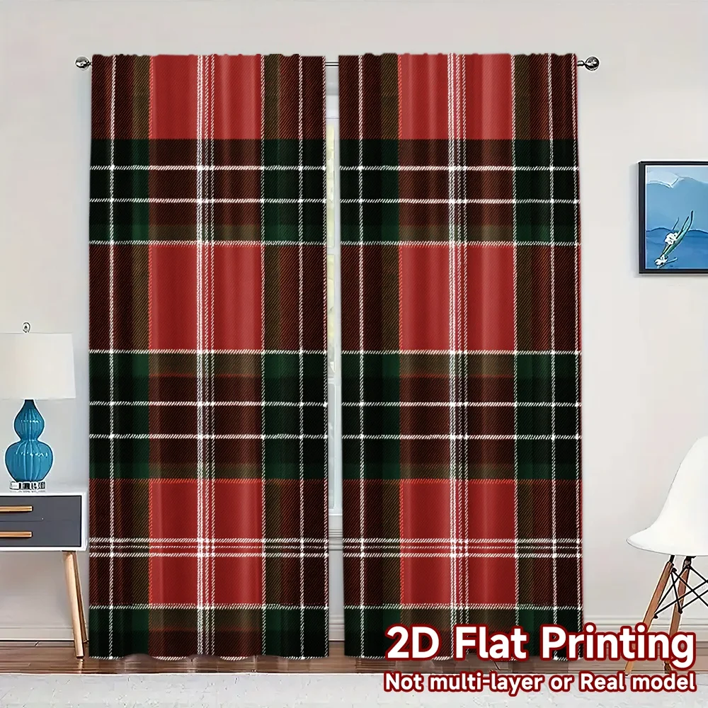 2D Flat Printing,JIT 2pcs, Curtains (Without Rod) Festive Cardinal Contemporary Popular Curtains Yarn Curtains All Seasons