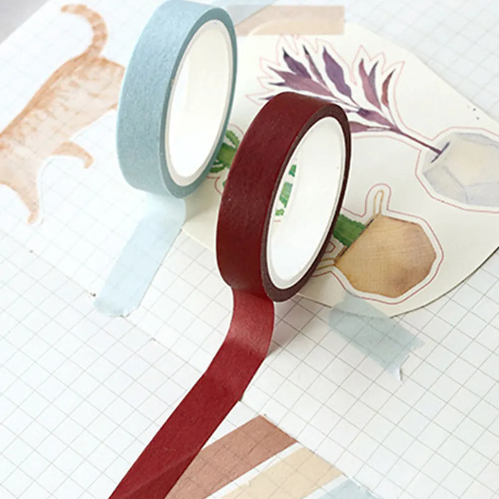 

5pcs Colorful Washi Tape Creative Decorative Paper Tape For Photo Frames Journals Wall Art Diy Gift Wrapping (Style 7)