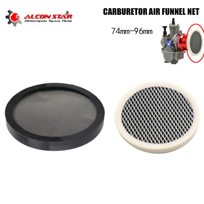 Alconstar Motorcycle Carburetor Air Filter Cup Net Velocity Stack 66/70/74/80/90/96mm fits 38/42/50/55/63mm Carburetor Part