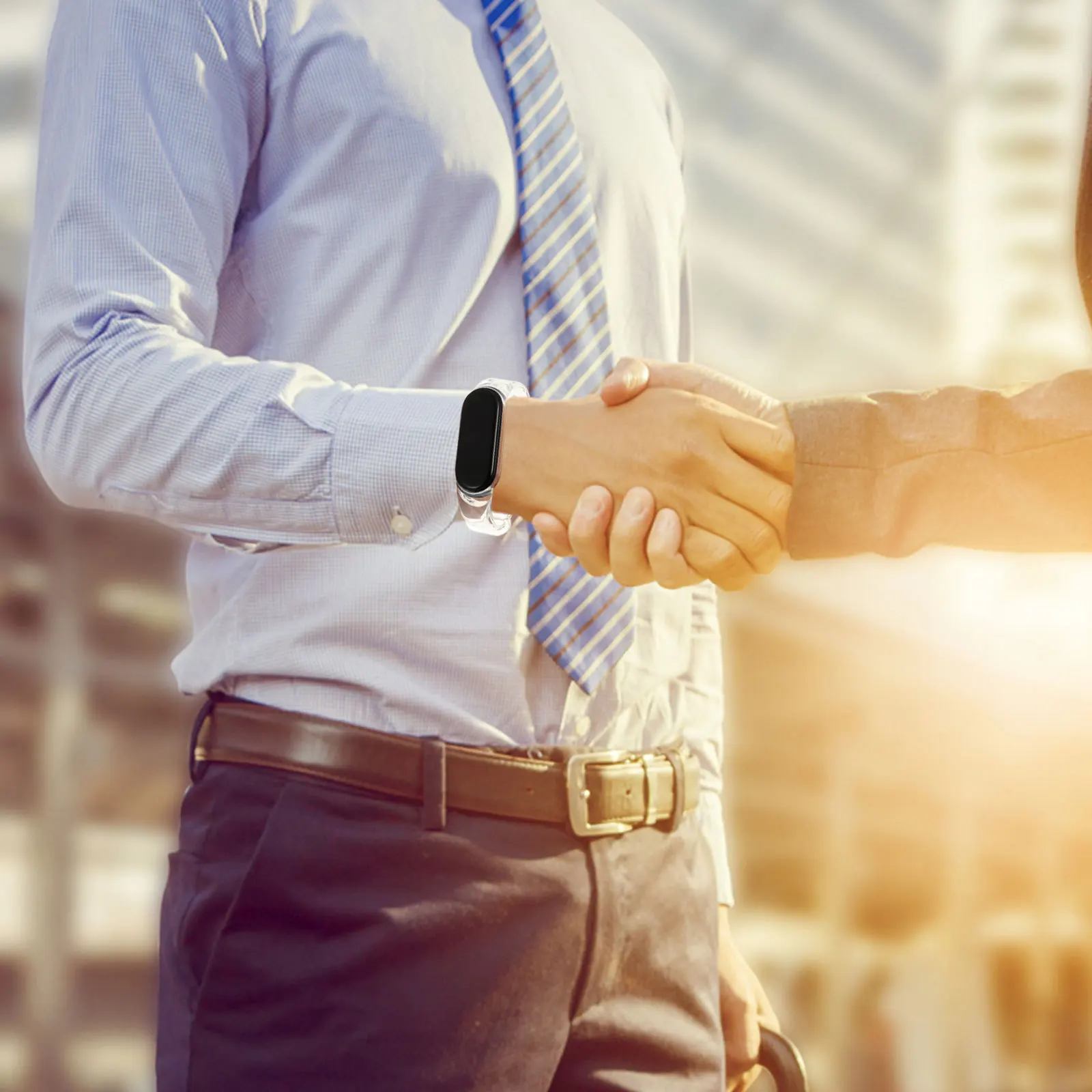 

Transparent Watch Strap Simple Wristband Replacement Adjustable Length Tpu Material Comfortable and Breathable for Special Gifts