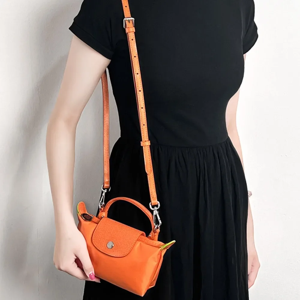 2024 Color Bag Strap for Longchamp Bag Mini Shoulder Strap Crossbody Shoulder Strap Punch-free Transformation