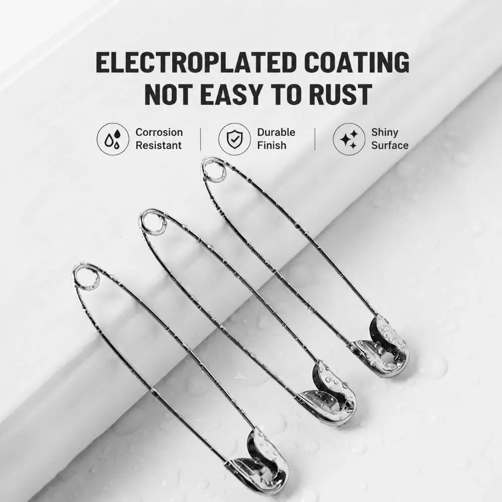 Multi-purpose Multi-Size Safety Pins High Hardness Rust Proof Sewing Craft Safety Pin Thickened Clothing Tag Fasteners Clothes