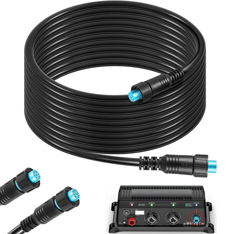 

010-12528-01 Marine Network Cable with Small Connector, for Panoptix LiveScope Replaces for Garmin BlueNet Network Cable 20ft/6m