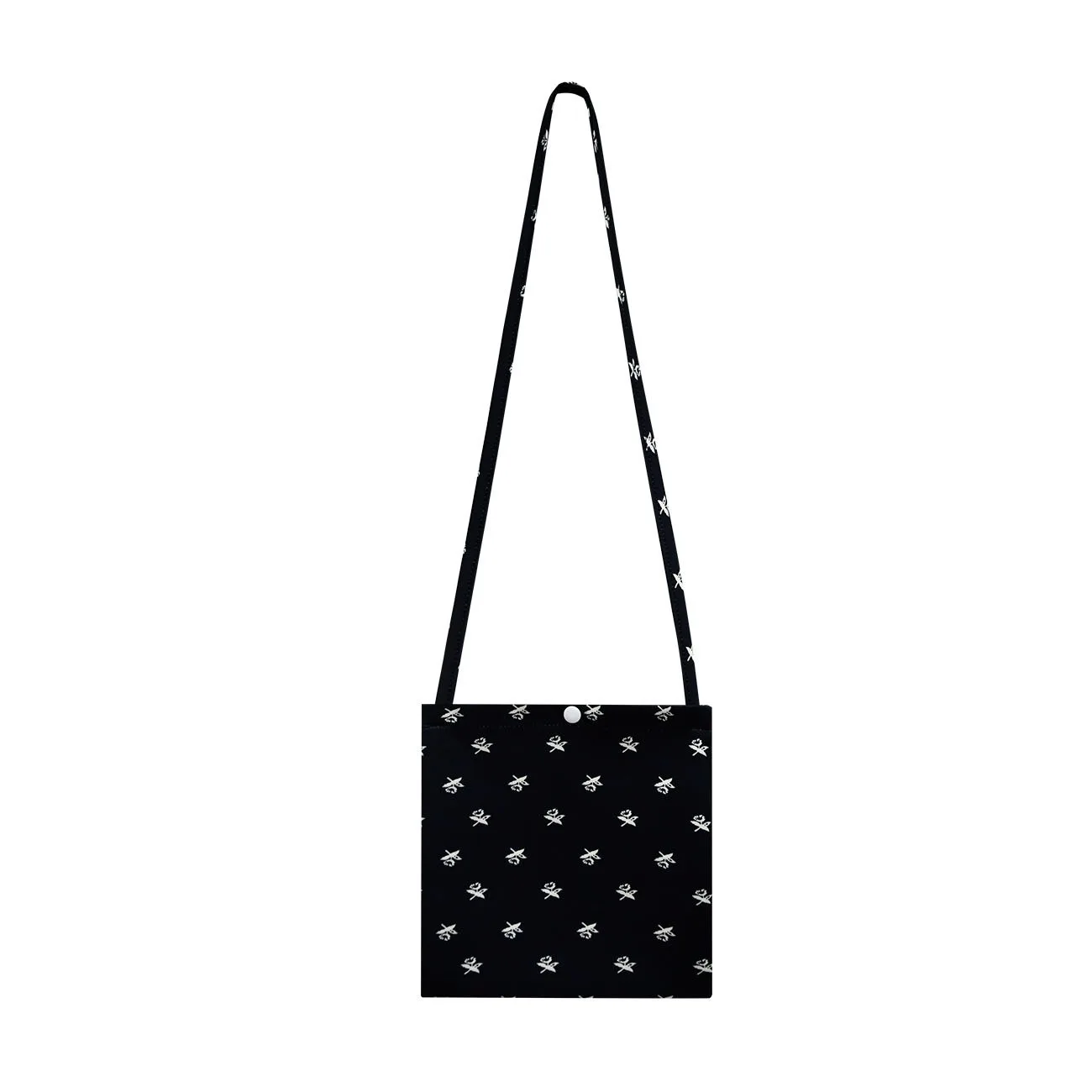 Wednesday Addams Vintage Black Printed Shoulder Bag Women Girls Gothic Handbags Messenger Bag