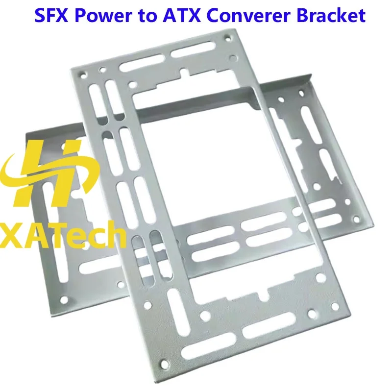 HXATech- White High Quality SFX to ATX Baffle SFX Power Conversion ATX Installation Position Power Bracket