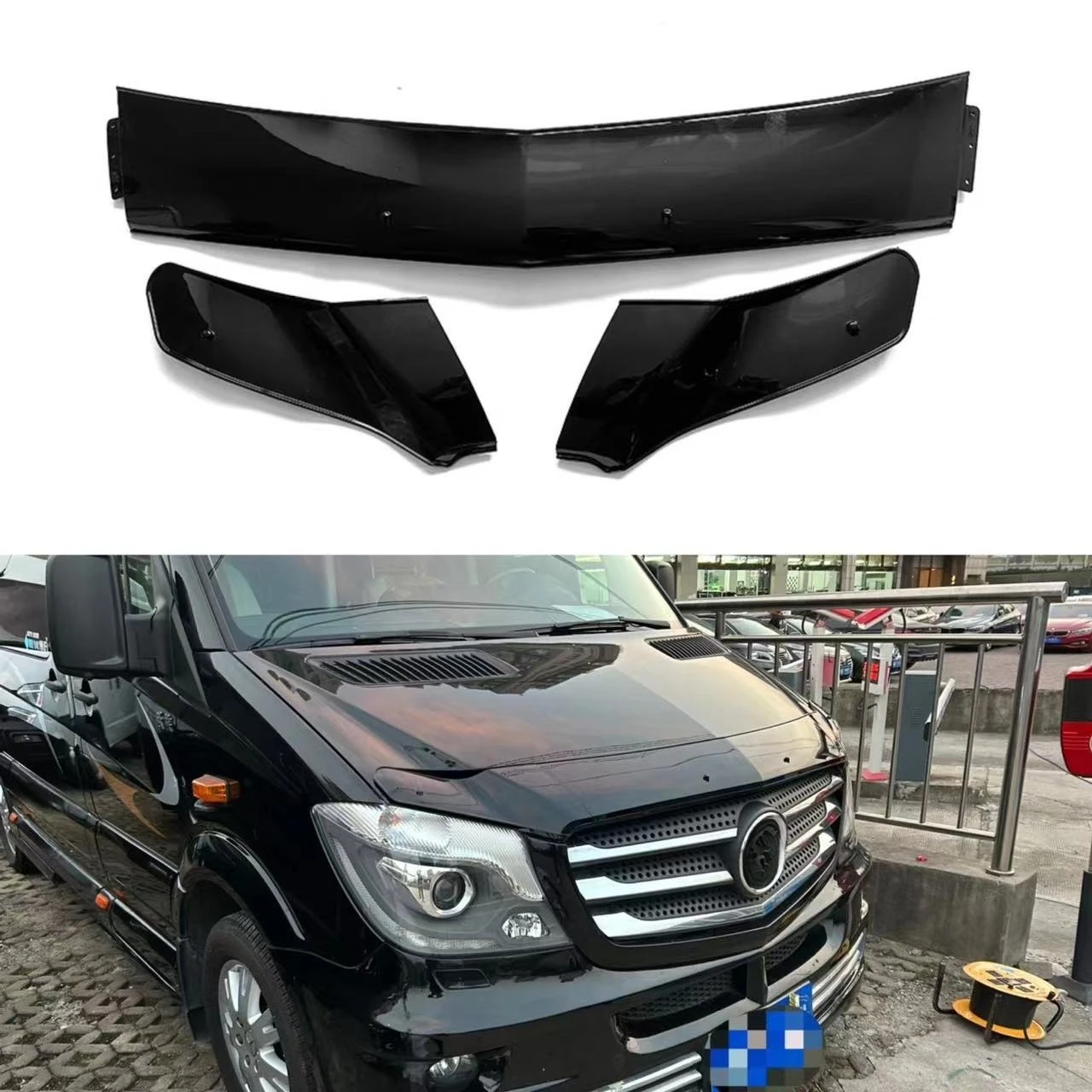 Suitable for 14-17 Mercedes-Benz SPRINTER SPRINTER W906 Sandstone Block 3-stage bright black