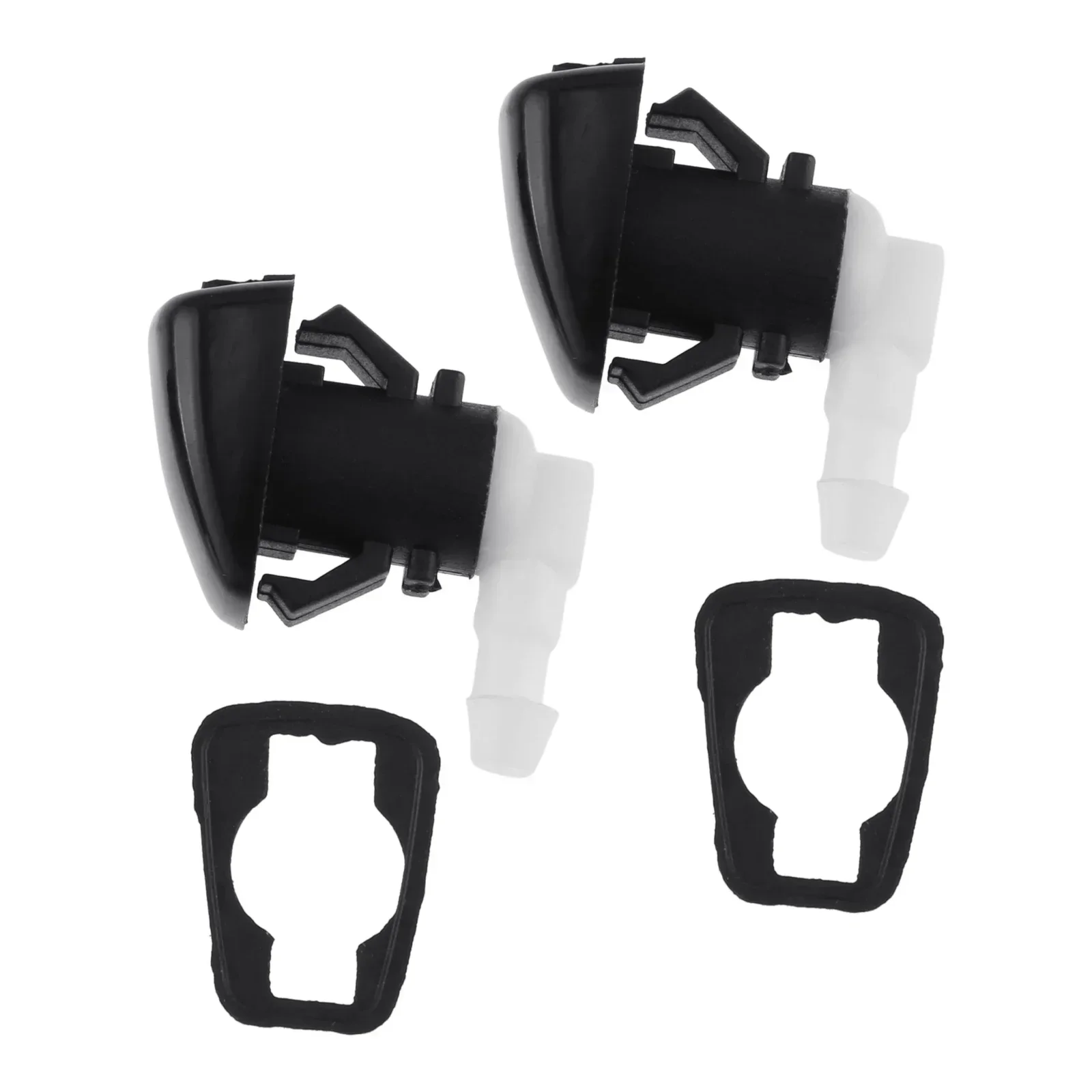 2Pcs 68269108AA Black Plastic Car Windshield Washer Wiper Water Spray Nozzles Fit for Dodge Durango 2011-2019 Auto Accessories