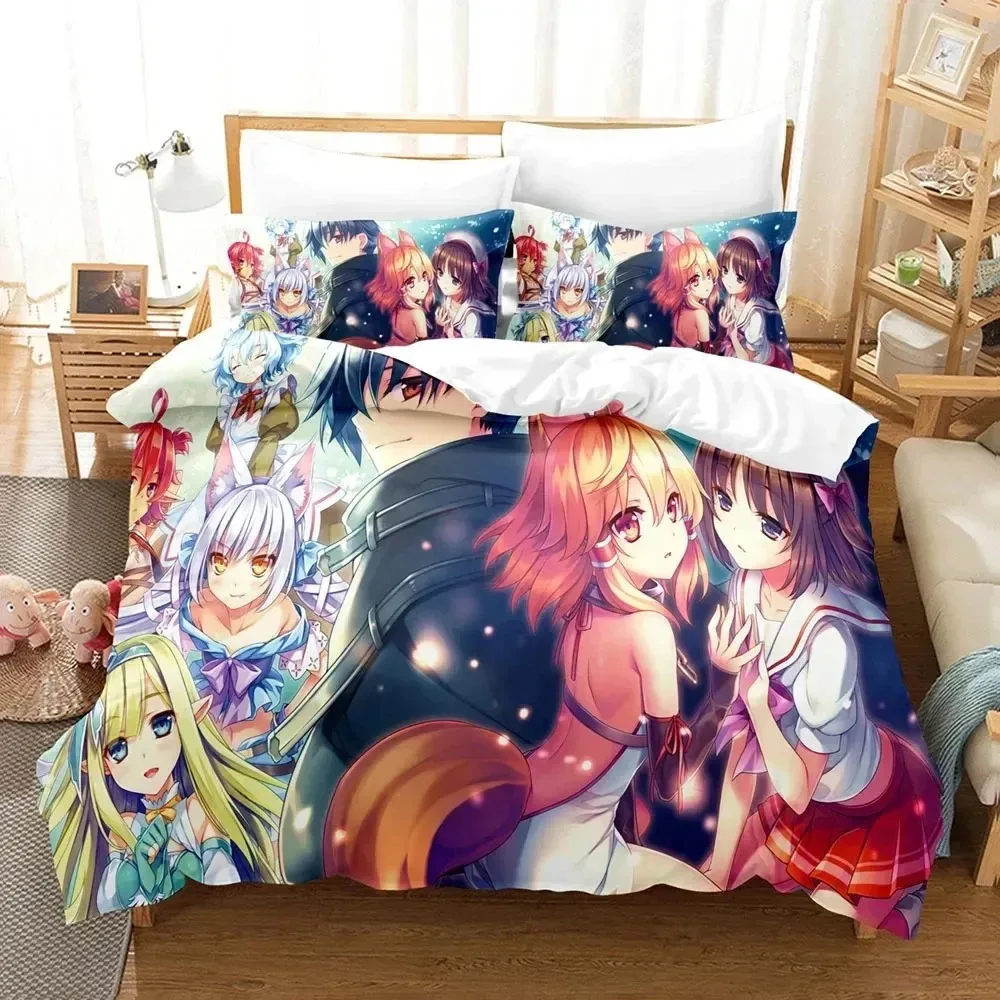 

3D Print Seirei Gensouki Anime Bedding Set 3D Printed Suitable for Bedroom Duvet Cover Set With Pillowcases Kids Home Textile