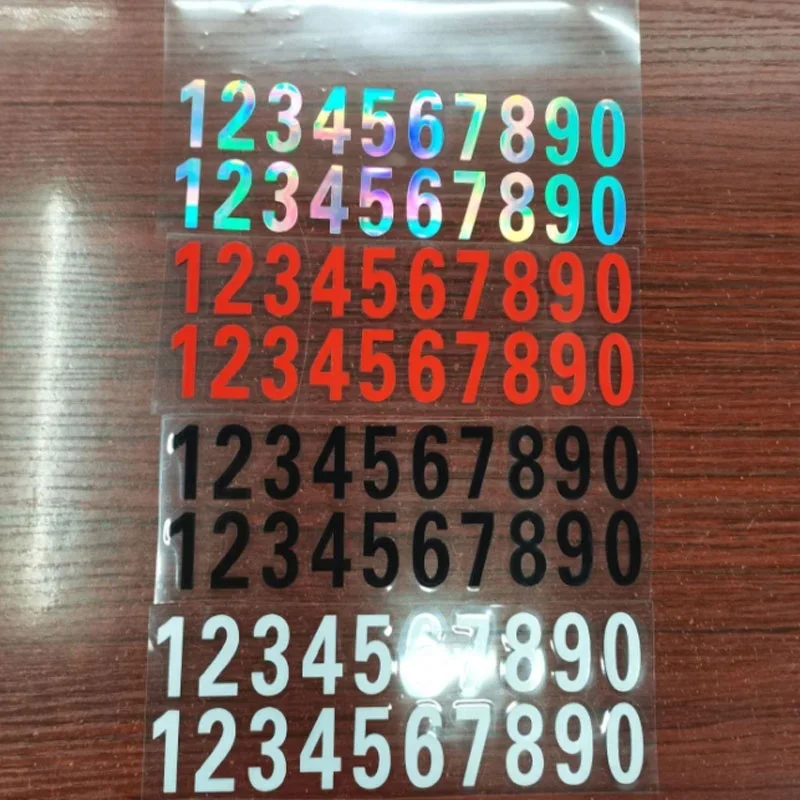 

1PCS Car Digits Numeral Car Or House Door Street Address Mailbox Number Room Gate Vinyl Decal Reflective White Black Stickers