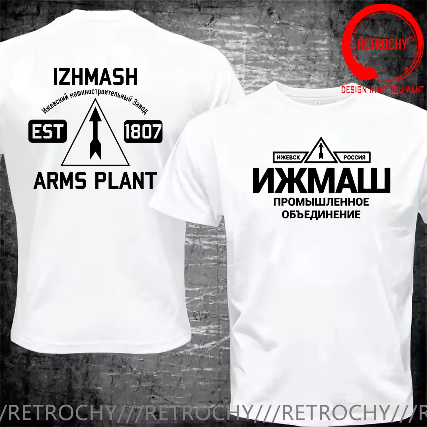 Funny Design Izhmash Industrial Association Izhevsk Russia AK Factory  Shirt Men Fashion Trendy Casual Clothing Stylish Tops Tee