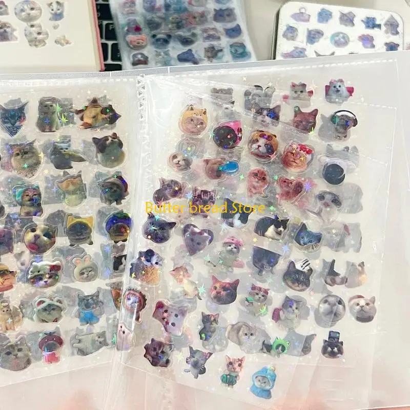 W89C Waterproof Decorative Sticker for Scrapbooking, Letters, Scrapbooking Sticker Scrapbook Accessories Artistic Sticker