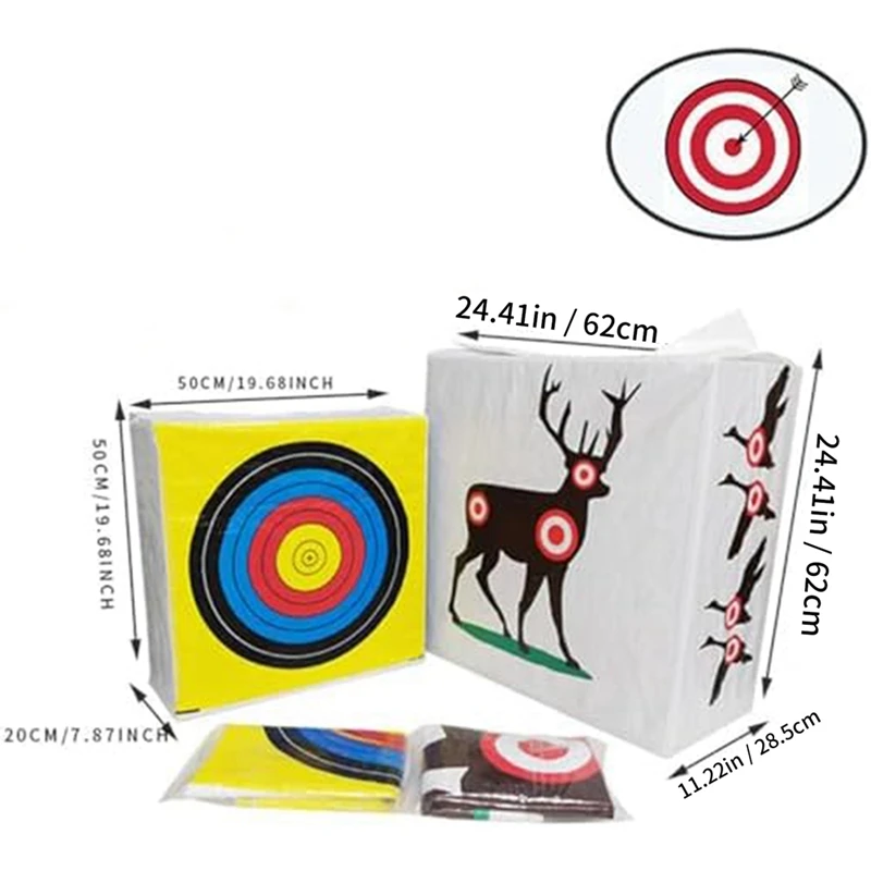 Range Archery Bag Target Replacement Cover With 2 Sides Easy To Transport Range Archery Target Cover For Outdoor Sports