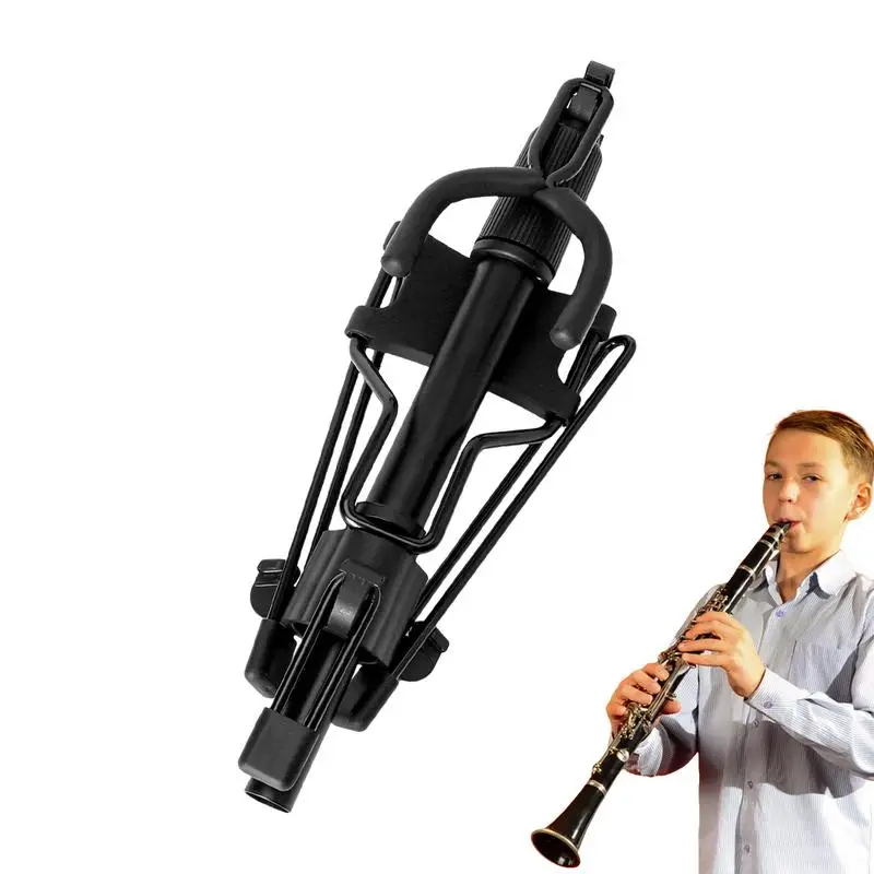 Digital Wind Instrument Rack Iron High Strength Foldable Aerophone Holder Triangular Base Design Portable Musical Instrument