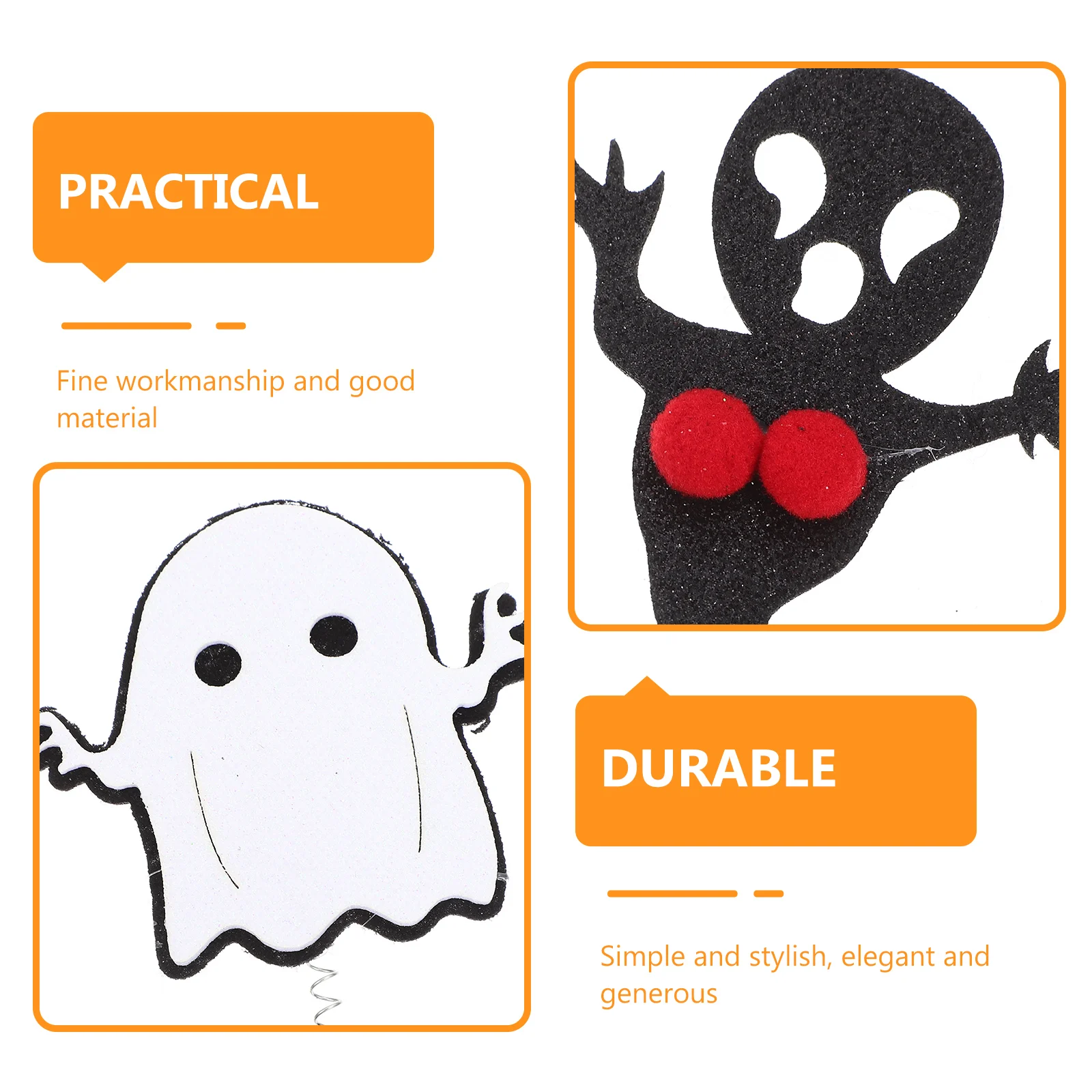 

4 Pcs Headband Decoration Pumpkin Hair Hoops Halloween Headdress for Festival Scary Party Headwear Headbands Prom