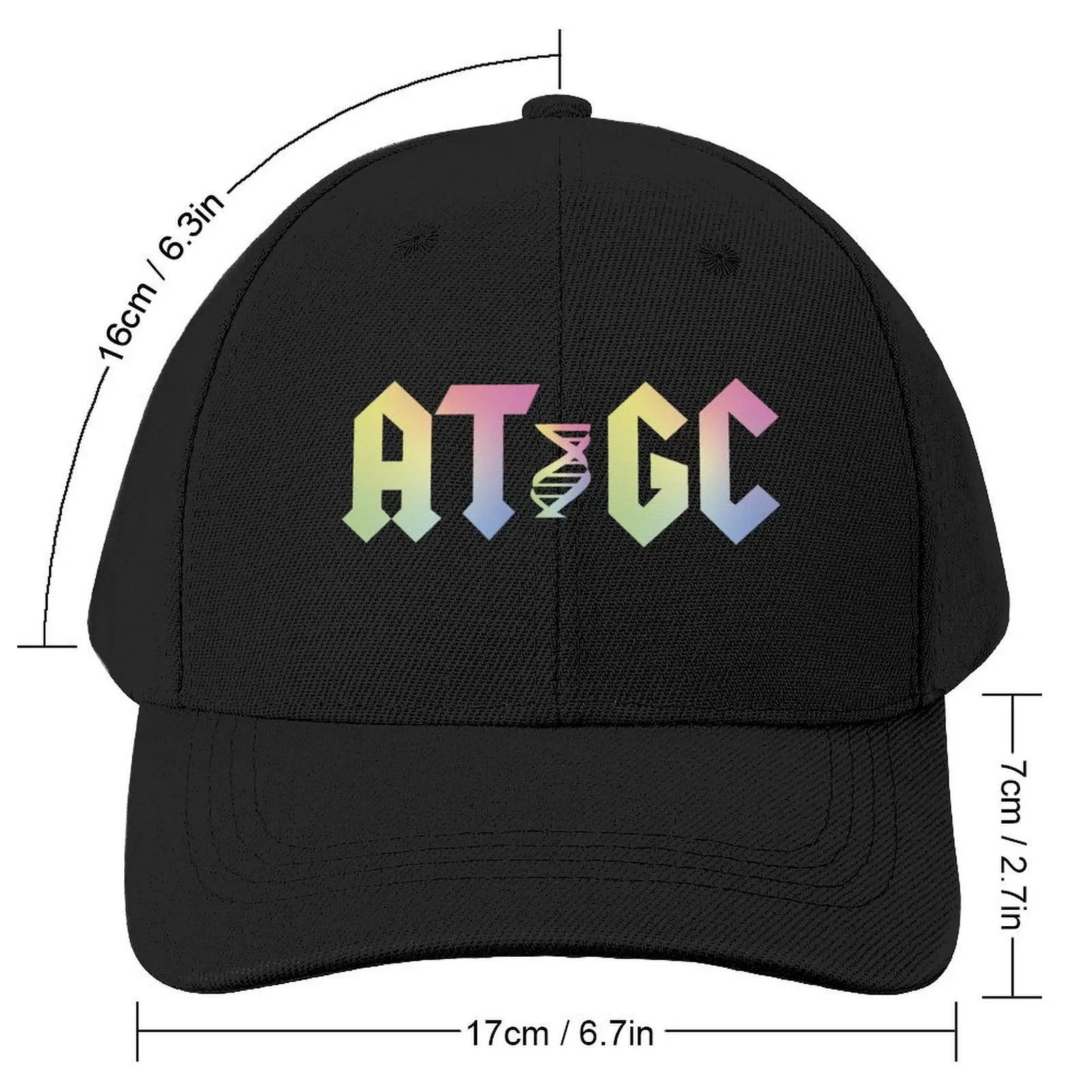 ATGC Molecular Biology Genetics Baseball Cap New Hat Ball Cap Women's Golf Wear Men's