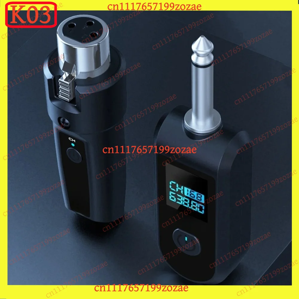 K03 Wireless Audio Transmitter Receiver System for Guitar XLR Professional, Replacement Parts
