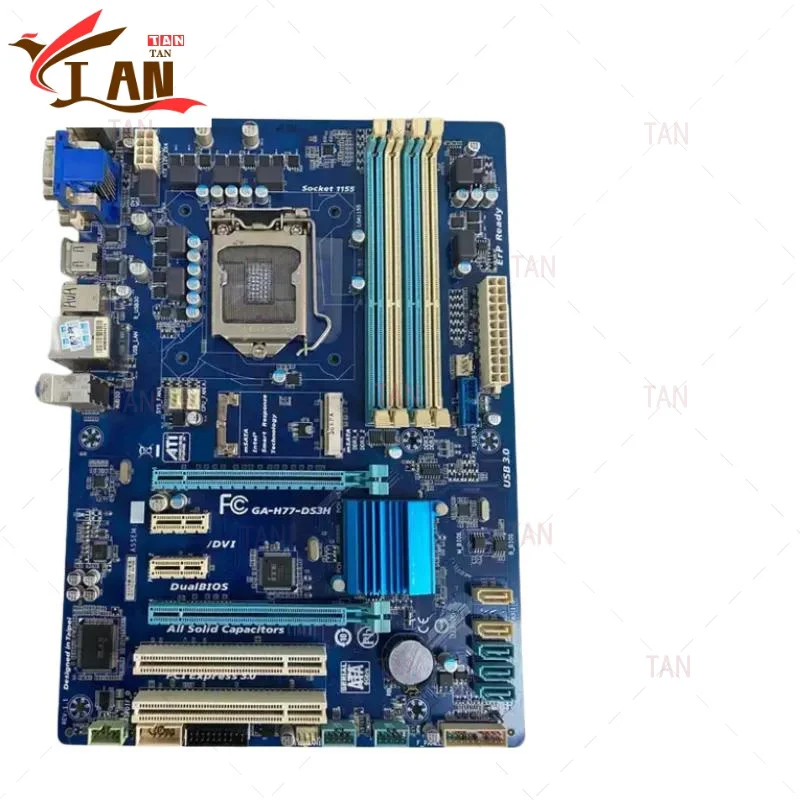 

For Gigabyte GA-H77-DS3H Motherboard 32GB LGA 1155 DDR3 ATX Mainboard 100% Tested Fast Ship TT
