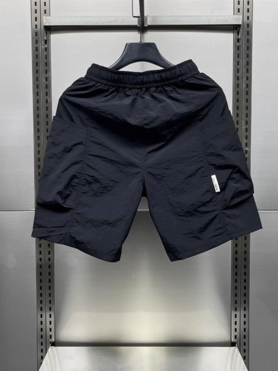 

Retro Japanese Sle Men's Casual Workwear ort Pants Five kets Loose Wear Resistant mid Waist Straight Leg Summer orts