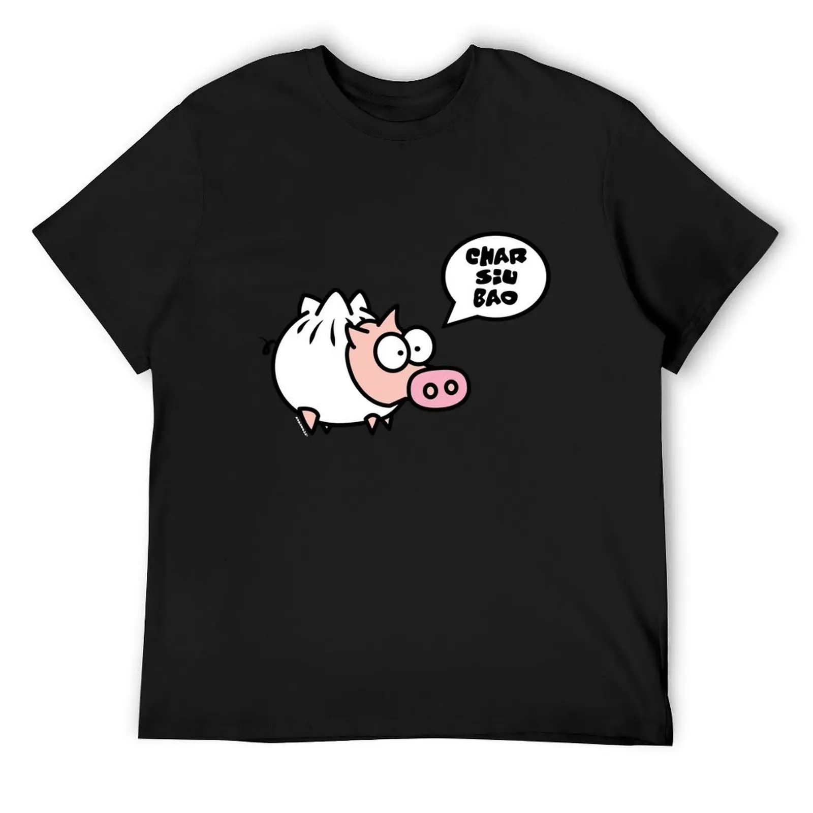 

Dim Sum Pig - Char Siu Bao T-Shirt shirts graphic tees anime cotton graphic tees mens plain t shirts