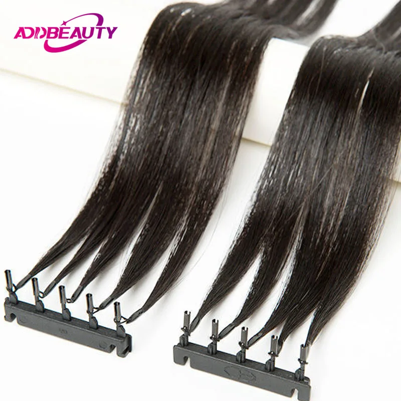 Straight 6D Hair Extensions Human Hair 100% Real Human Hair Invisible Clips in Human Hair Extension 1 Row With 5 Bundles Hair