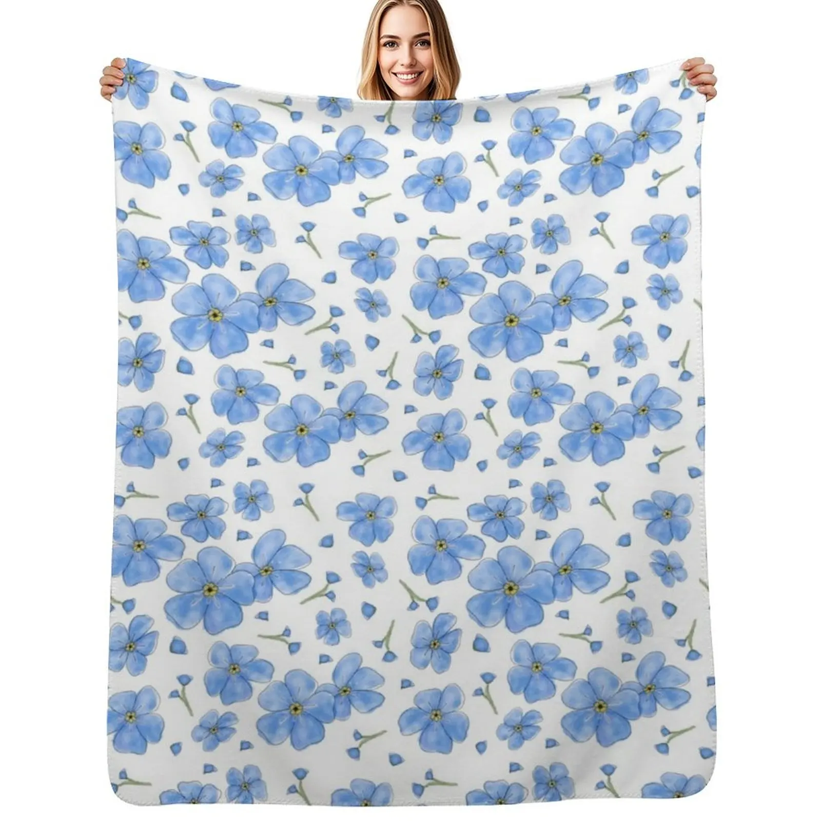 

Forget Me Knot Pattern Throw Blanket Winter beds Cute Softest Sofa Blankets