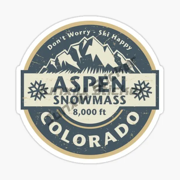 ASPEN SNOWMASS Colorado Hiking/Climbing/Mountain Bike Sports Car Stickers Vinyl Self Adhesive Decorative Decal