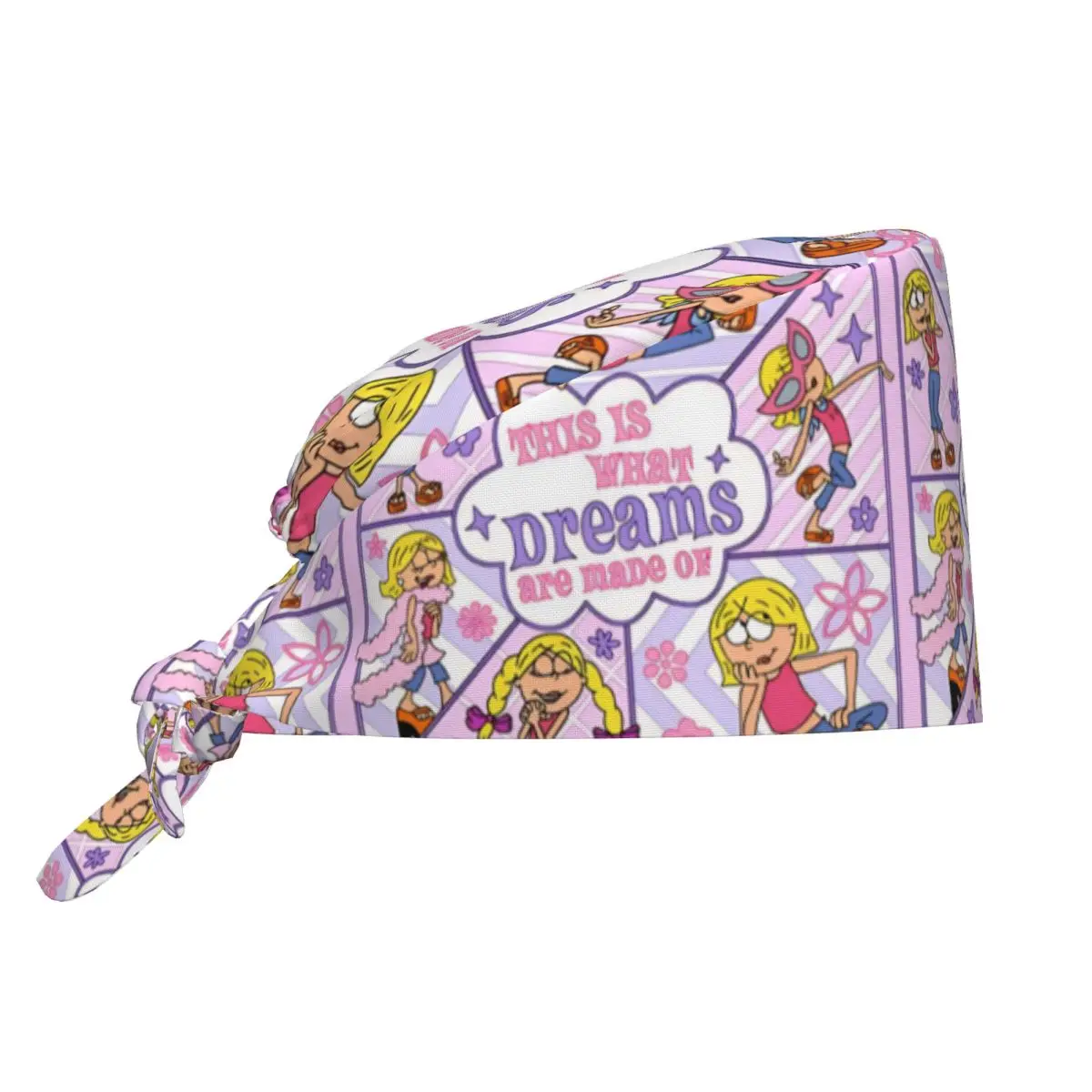 Nurse Hats Lizzies Cartoon McGuires Work Scrub Cap Trendy Medical Cap For Women and Men Long Hair Design Working Caps