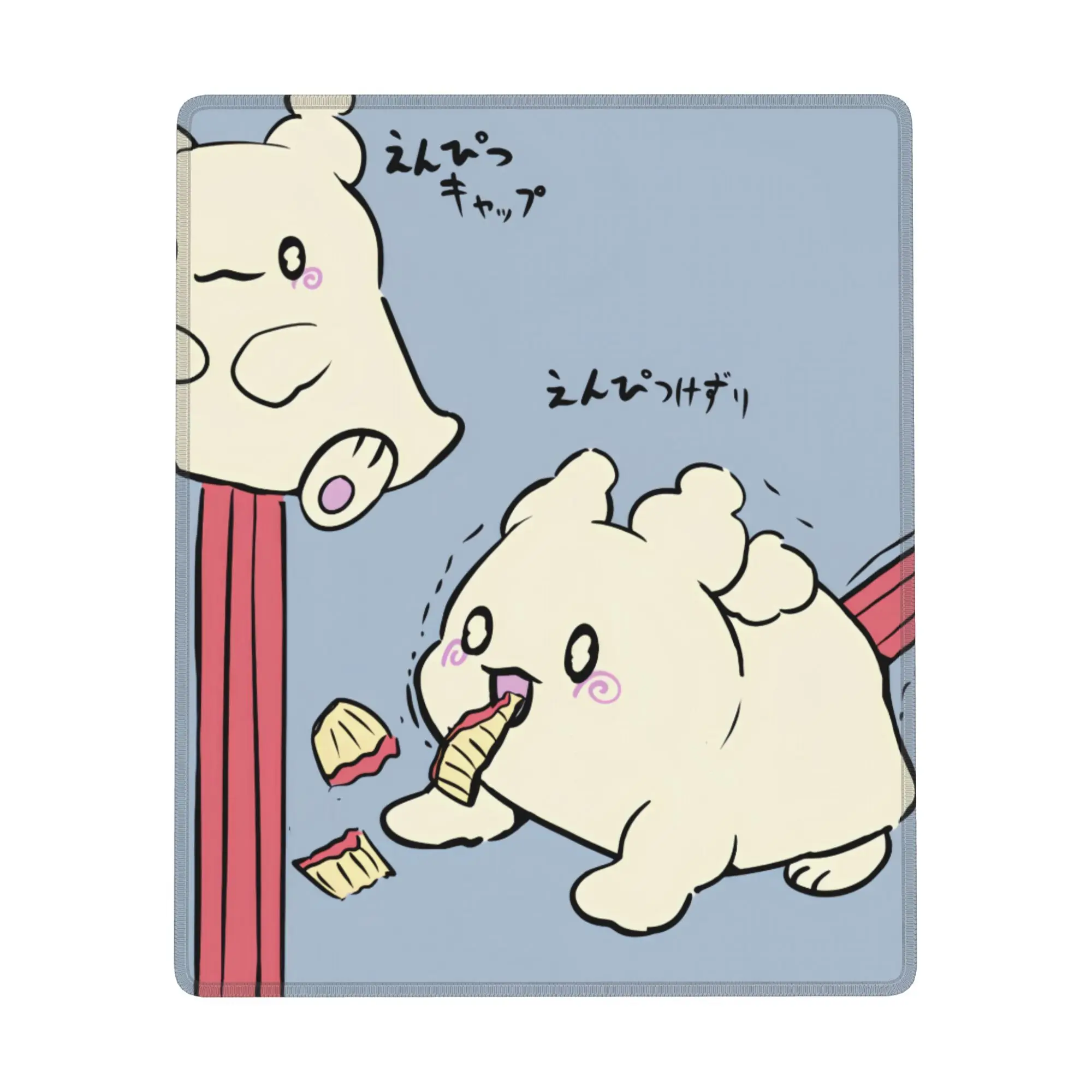 

Резиновый коврик для мыши Hanamaru Obake, нескользящий настольный кожаный водонепроницаемый, устойчивый к царапинам, легко чистящийся коврик для ПК, ноутбука, рабочего стола