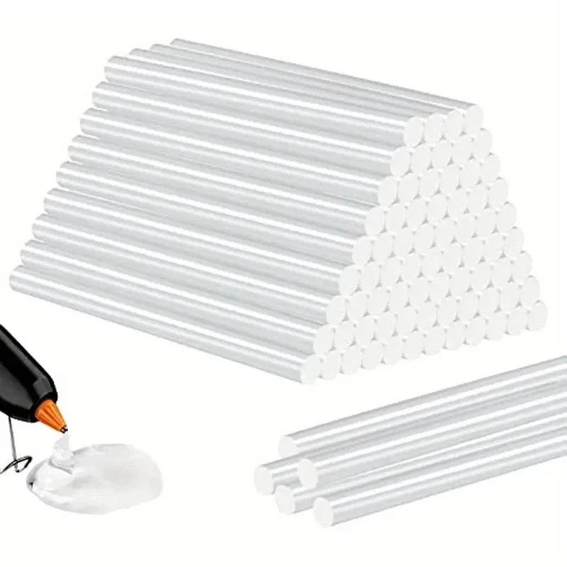 30Pcs 7mm x150mm Hot melt Glue stick adhesive Translucent Strong Viscosity Rods for Glue Gun Home DIY Industrial Repair