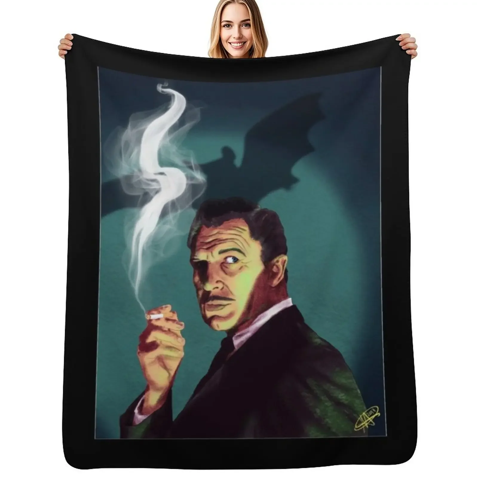 

Vincent-Price Throw Blanket Luxury Thicken Summer Beddings Picnic christmas gifts Blanket