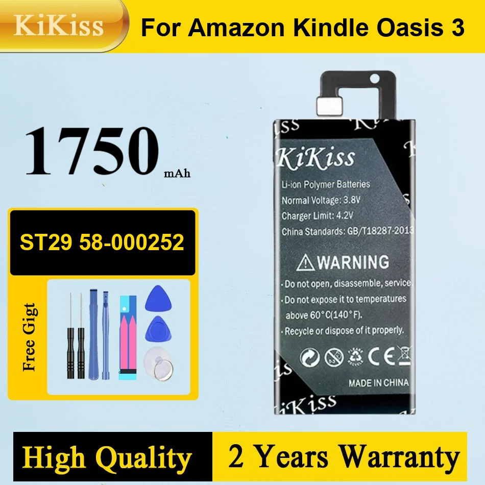 

ST29 58-000252 1750Mah Battery For Amazon Kindle Oasis 3 Oasis3 Premium High-Capacity Tablet