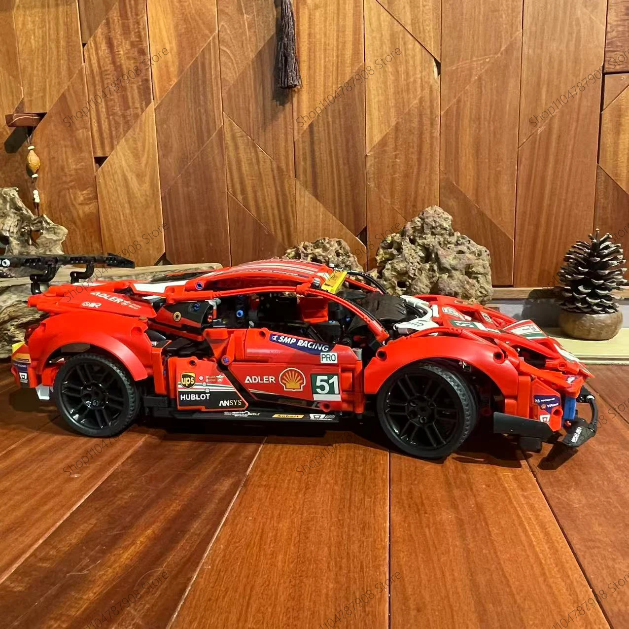 488 GTE Racing Car Building Blocks 42125 1677Pcs Bricks Model Kit MOC Technics Vehicles Assembly Toys For Children Adults Gifts