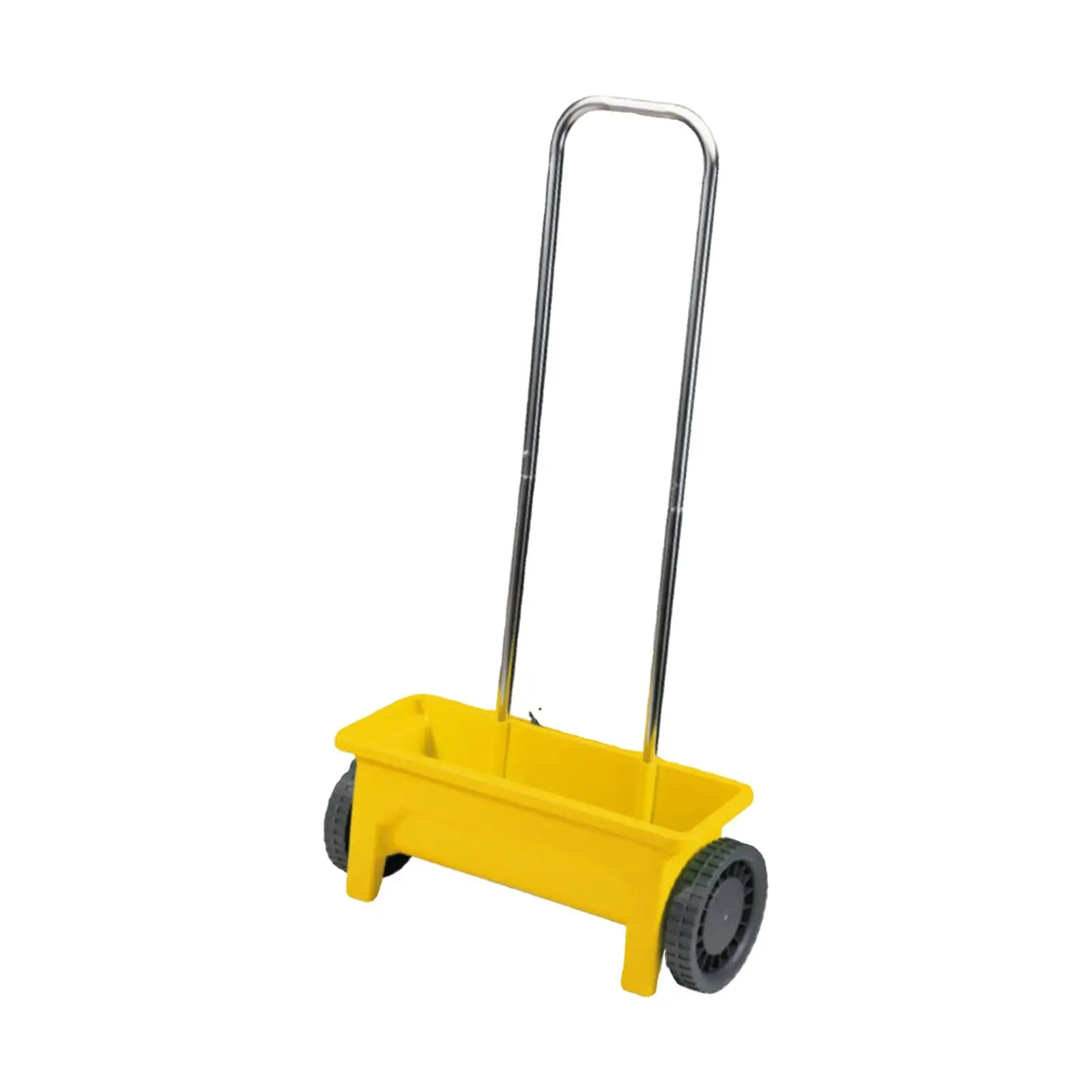 Seed Spreader Yellow Gifts Garden Tools Walk behind Drop Spreader Compost Spreader for Ice Melt Garden Seed Fertilizer Lawn Farm