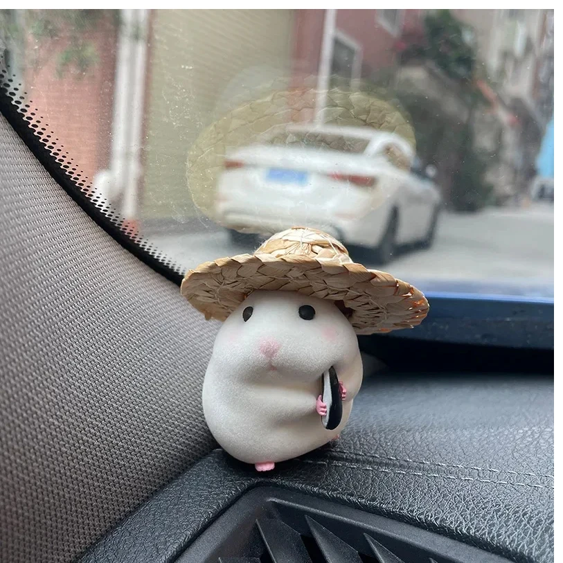

Car Decoration Hamster Car Accessories New Console Cute Doll Car Interior Pendant Decoration Cool Decoration Accesories