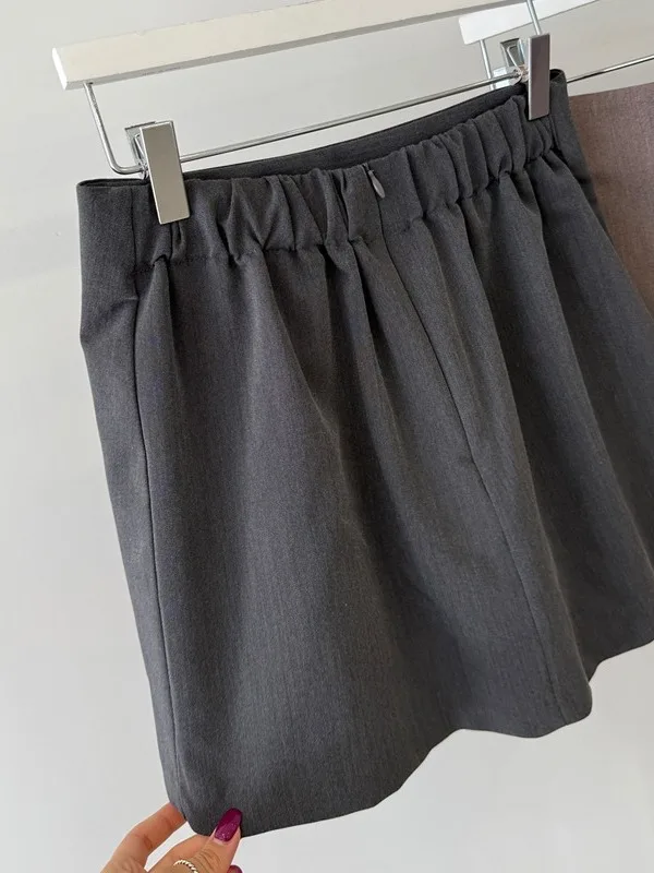 

Костюм Ele с завязками по бокам, женский комплект из юбки с высокой талией, летний новый комплект для поездок на работу, чистая электронная коммерция, китайское производство