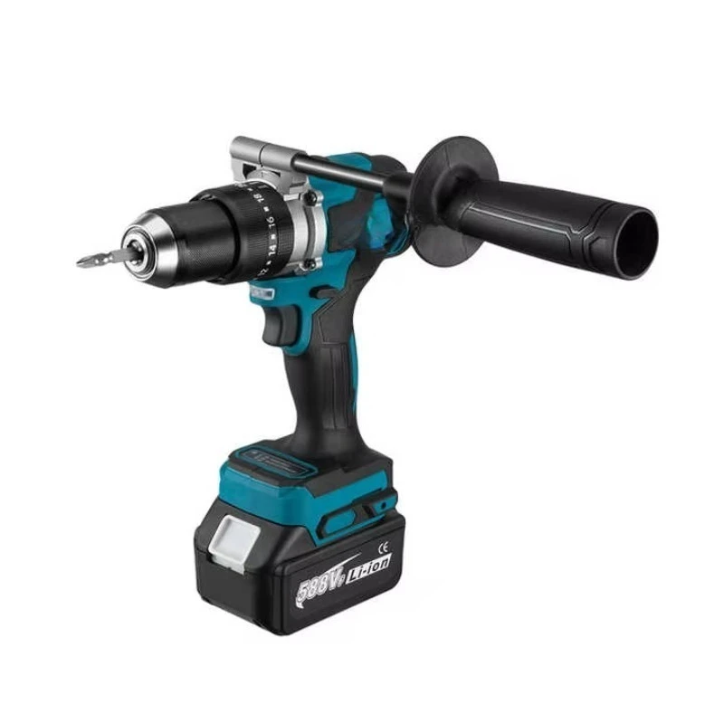 

1/2 Inch Electric Impact Wrench Brushless Cordless 21V Battery Compatibility Power Tools Screwdriver 220V Motor Core Components