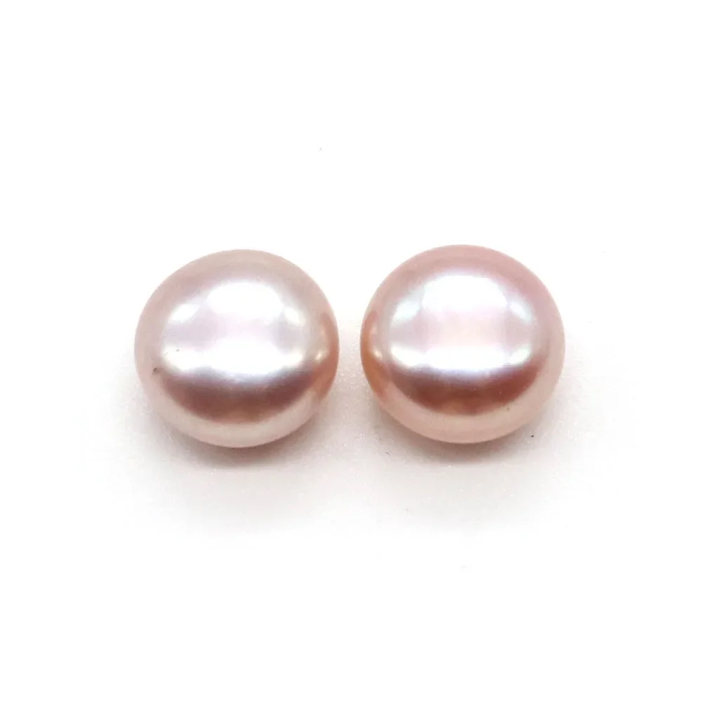 Bread Shape Beads Natural Freshwater Pearls Half Hole Diy Jewelry Making Women\'s Earrings Necklace Pendant Accessories