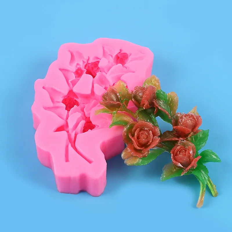 3D Tree Stump Fondant Mold Silicone Molds  Flower Door Frame Chocolate Candy Mold Cake Decorating Tools H240