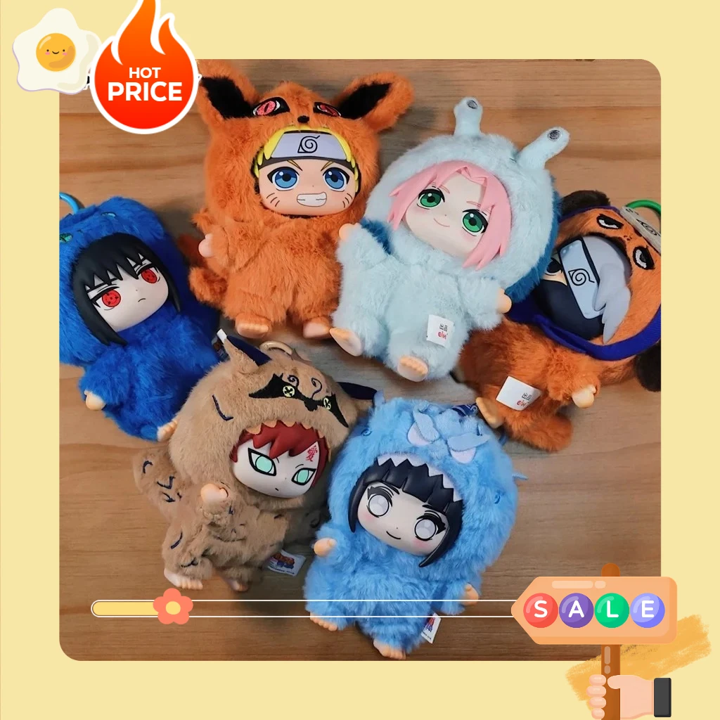Hot EAKI 나루토 블라인드 박스 Shippuden 파티 시리즈 Uzumaki Stuffed Shippuden 오리지널 플러시 피규어 장식품 장난감 컬렉션 선물