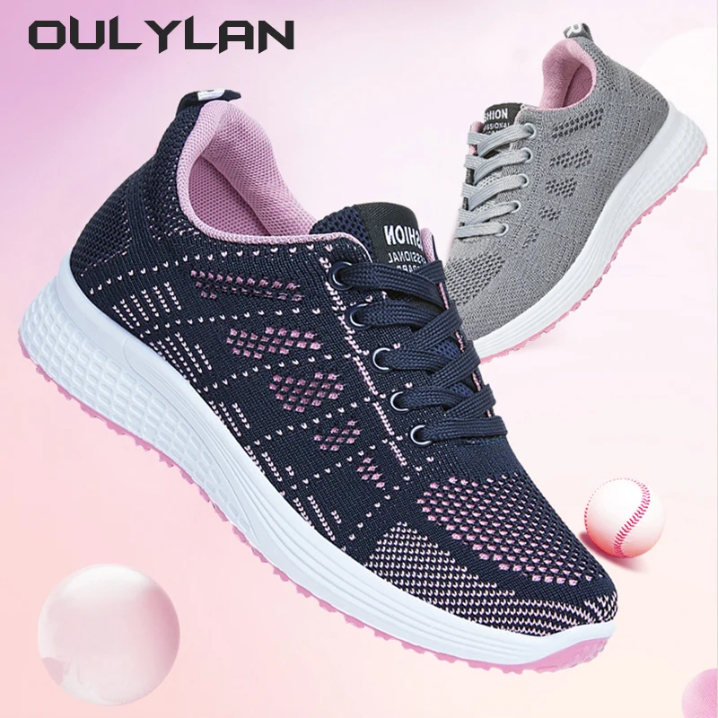 

Sneakers Mesh Flat Shoes Women Casual Shoes Fashion Breathable Walking for Woman White Tenis Feminino Female Running Shoes