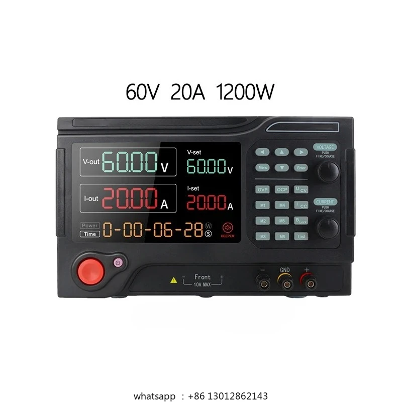

High Precision 4-Digit Display 60V 20A 1200W Adjustable DC Switching Power Supply Digital Programmable DC Power Supply 220V 50Hz
