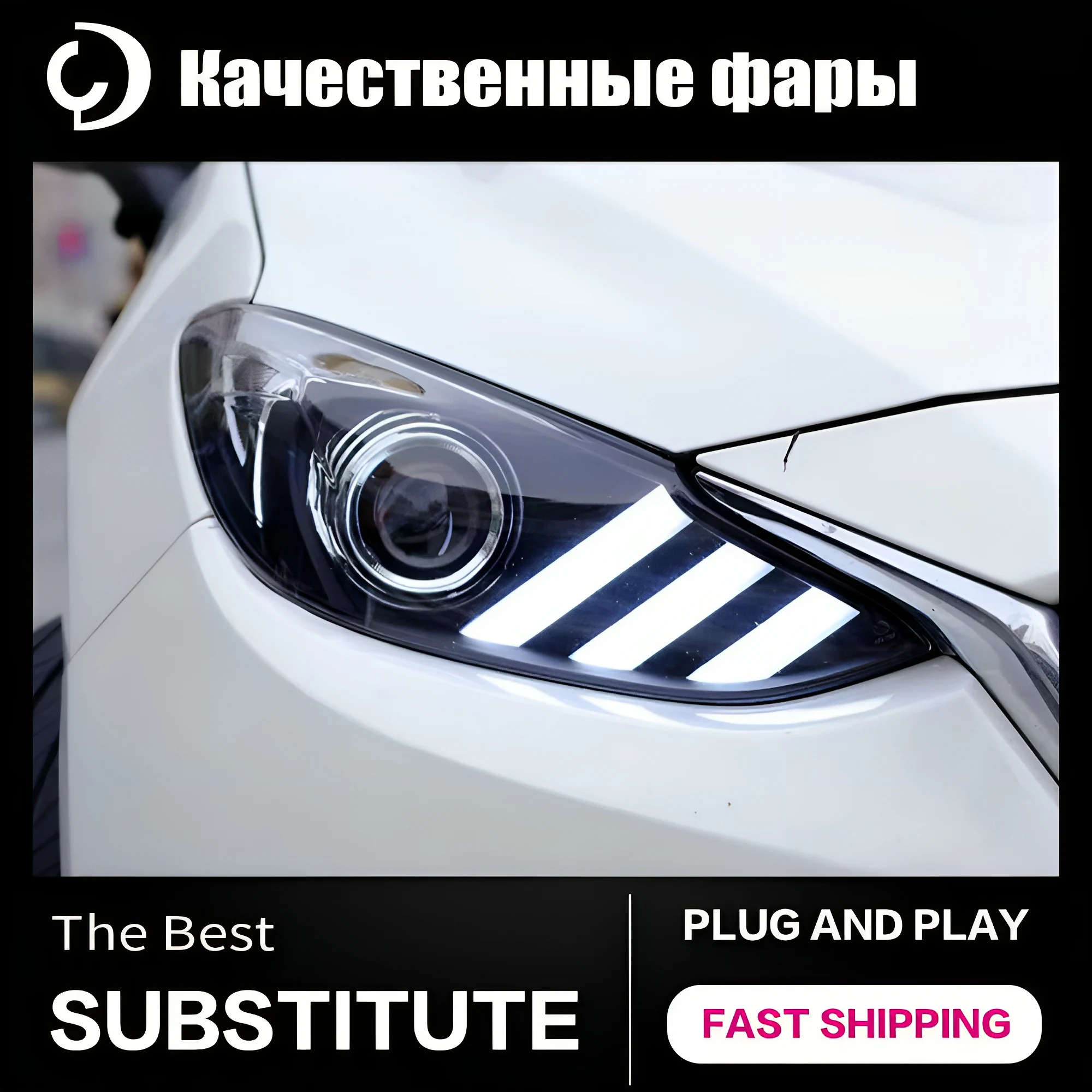 

AKD автостайлинг фары для Mazda 3 Axela 2014-2016 хэтчбек Mustang светодиодный фары DRL лампы проектор автомобильные аксессуары